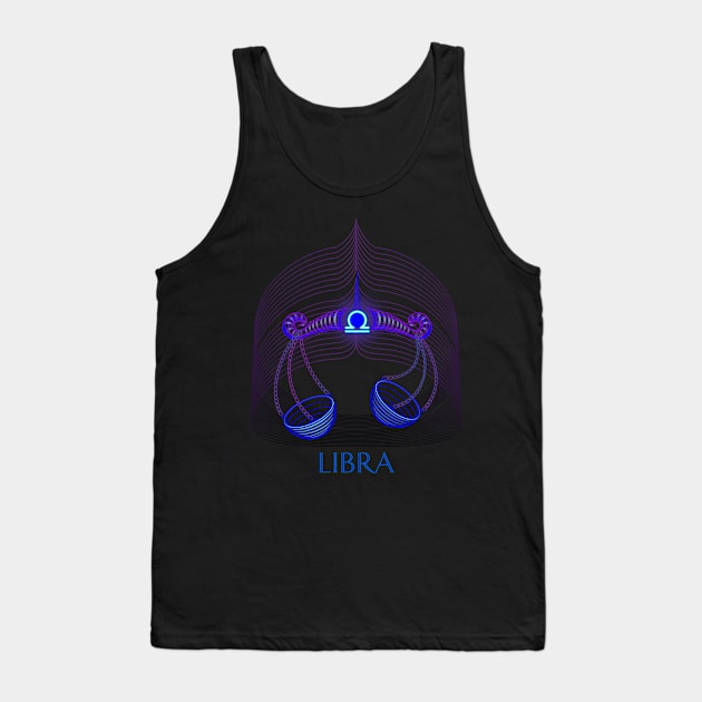 LIBRA - The Scales of Justice Tank Top by GNDesign